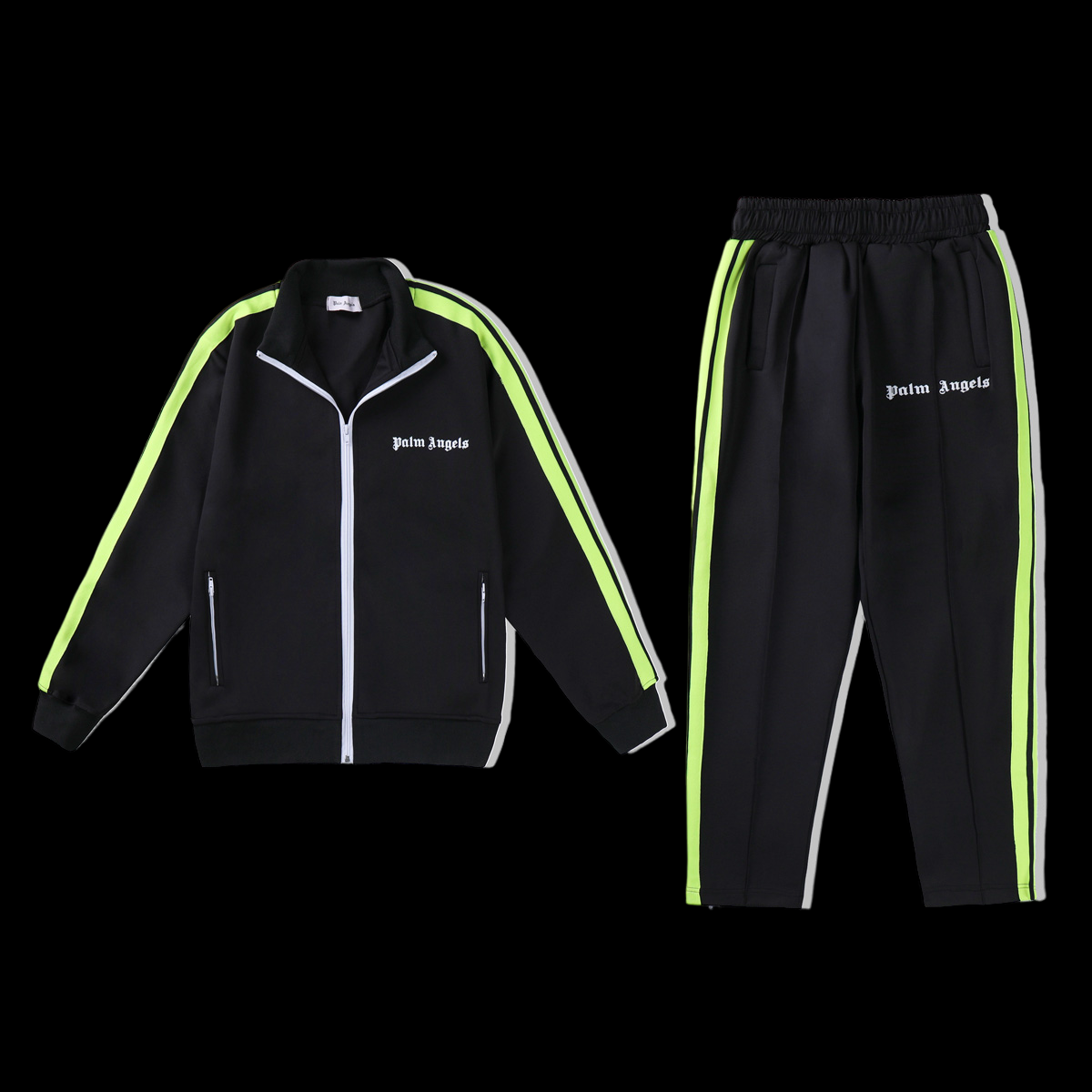 TRACKSUIT PALM BLACK FLUO