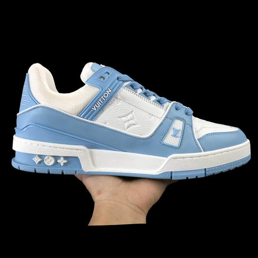 LV TRAINER WHITE LIGHT BLUE