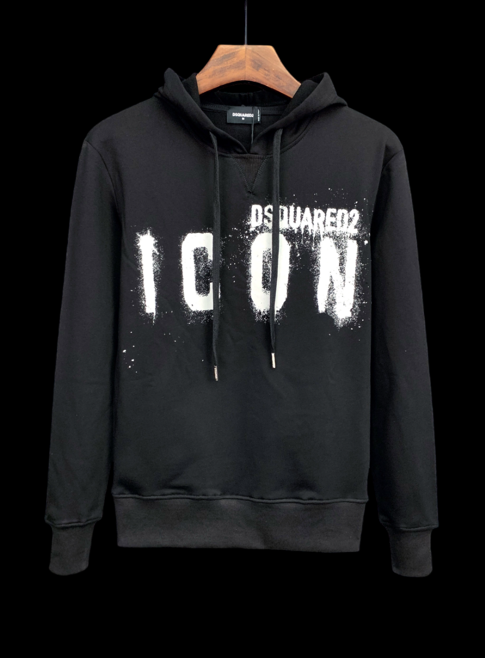 HOODIE DSQ BLACK