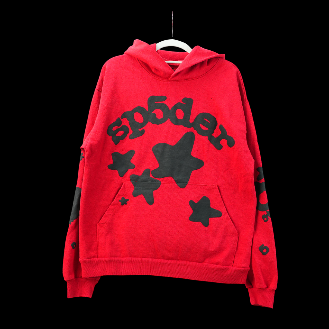 HOODIE RED BLACK