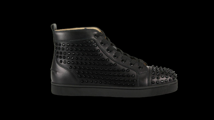 LBTN SHOES BLACK SPIKES